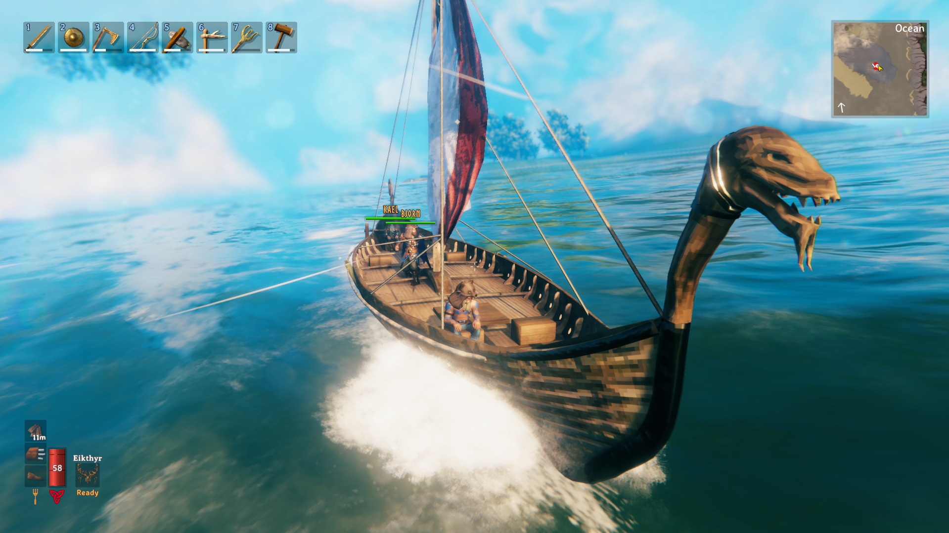 Screenshot from Viking Log — Day 247–253